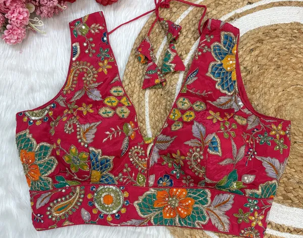 Rani_Heavy_Silk_Embroidered_V_Neck_Blouse