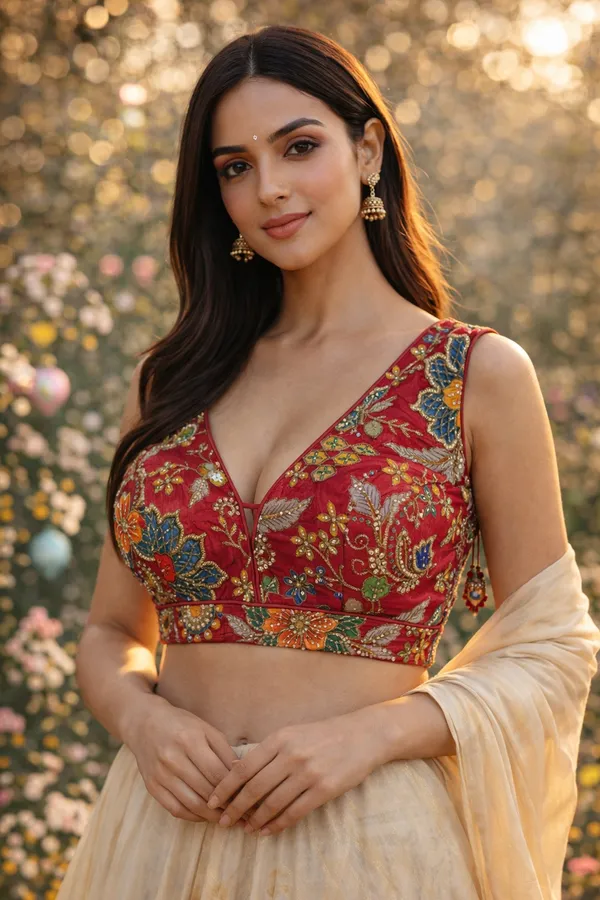 Rani_Heavy_Silk_Embroidered_V_Neck_Blouse