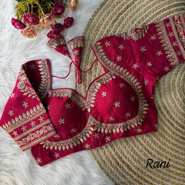 Rani_Heavy_Zari_Embroidery_&_Sequence_Work_Blouse_|_For_Women