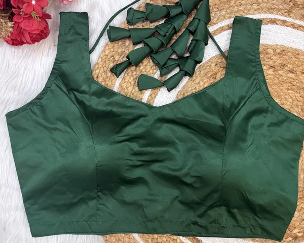 Green_Satin_Silk_Blouse_With_Bunch_Latkans