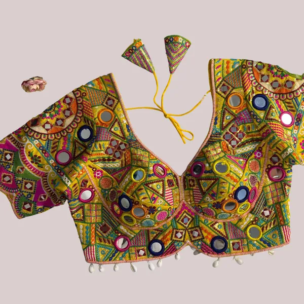 Yellow_Embroidered_Stitched_Apple_Cut_Blouse_|_For_Women