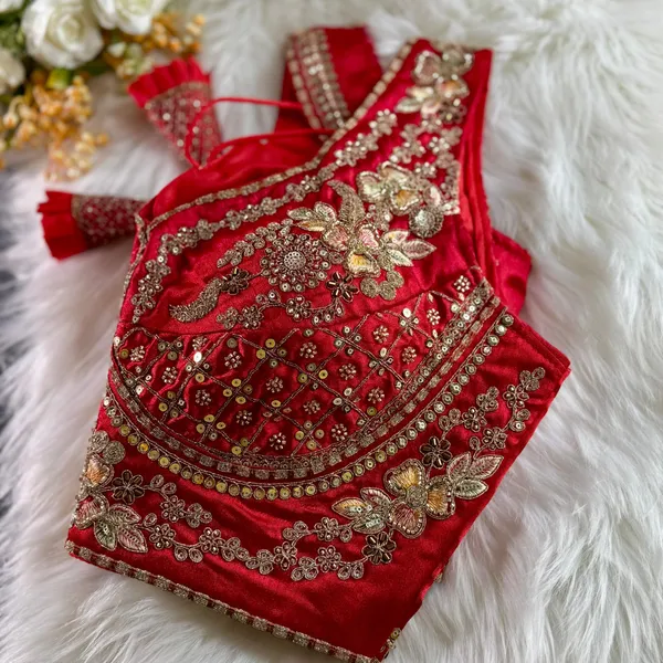 Red_Italian_Silk_Embroidered_Stitched_Bridal_Blouse_|_For_Women