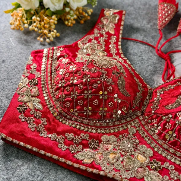 Red_Italian_Silk_Embroidered_Stitched_Bridal_Blouse_|_For_Women