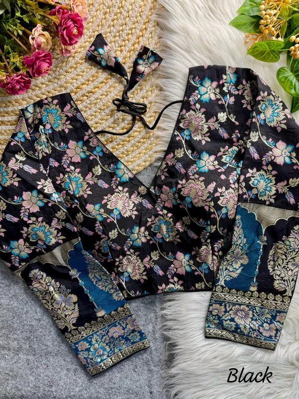 Black_Dola_Silk_Embroidered_Stitched_Blouse_|_For_Women