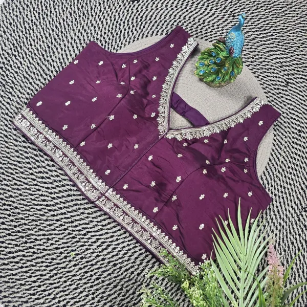 Wine_Fancy_Pure_Silk_Blouse