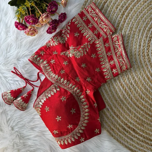 Red_Heavy_Zari_Embroidery_&_Sequence_Work_Blouse_|_For_Women
