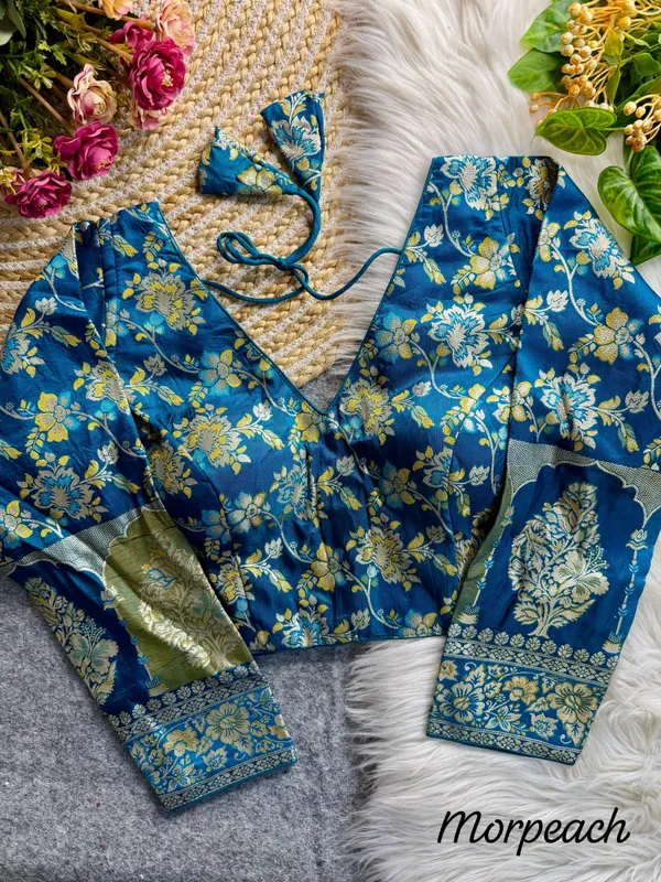 Morpeach_Dola_Silk_Party_Wear_Embroidered_Stitched_Blouse_|_For_Women