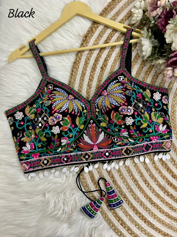 Black_Italian_Silk_Embroidered_Stitched_Blouse_|_For_Women