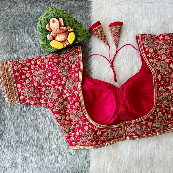 Rani_Pink_Cotton_Embroidered_Stitched_Blouse_|_For_Women