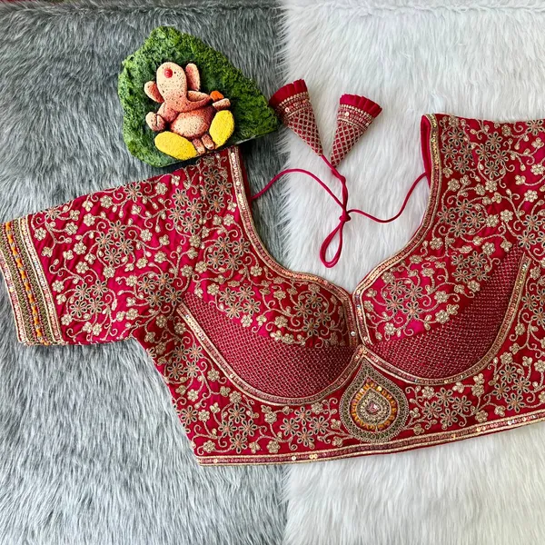 Rani_Pink_Cotton_Embroidered_Stitched_Blouse_|_For_Women