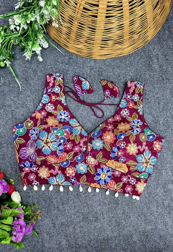 Viscose_Pojisan_Blouse_Partywear_Blouse