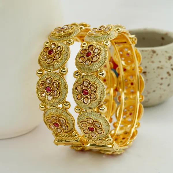 Golden_Zinc_And_Alloy_Premium_And_Elegant_Cz_Stones_Design_Bangle_For_Women