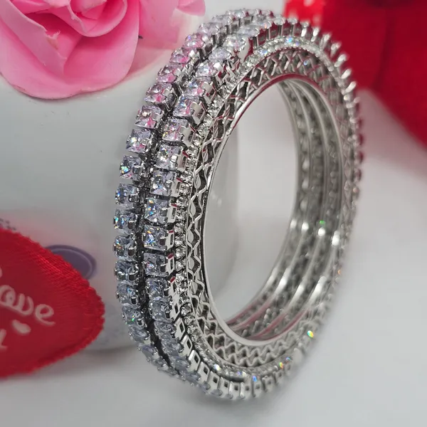 Rhodium_Finish_Crystal_Bangles_Set