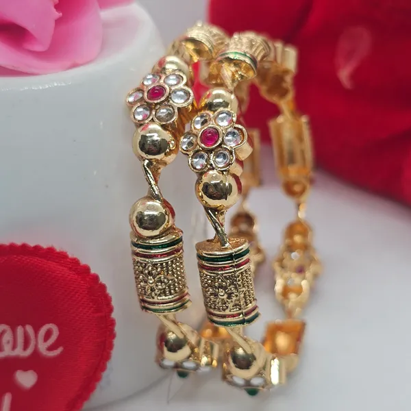 Golden_Brass_Premium_And_Elegant_Embedded_Stones_Design_Bangle_For_Women