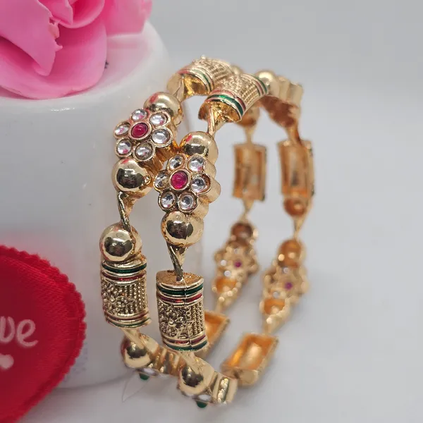 Golden_Brass_Premium_And_Elegant_Embedded_Stones_Design_Bangle_For_Women