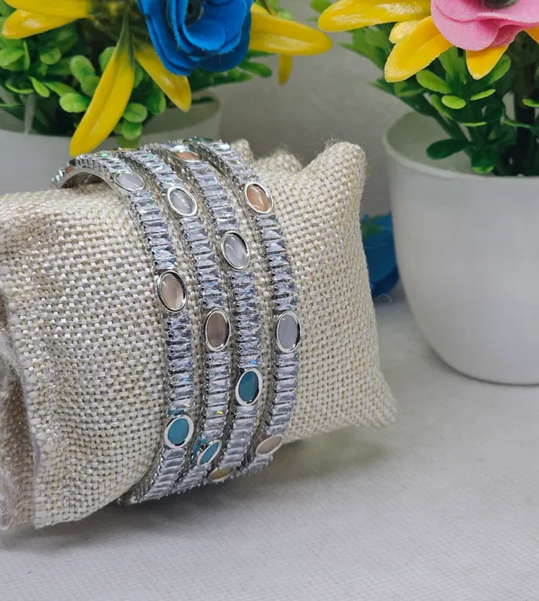 Silver_Brass_Premium_And_Elegant_Rectangular_Crystal_Setting_Design_Bangle_For_Women