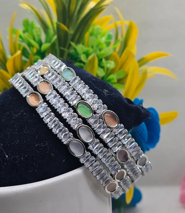 Silver_Brass_Premium_And_Elegant_Rectangular_Crystal_Setting_Design_Bangle_For_Women