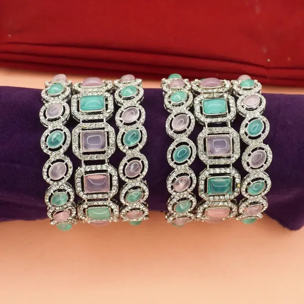 Rhodium_Alloy_Premium_And_Elegant_Crystal_Borders_Design_Bangle_For_Women