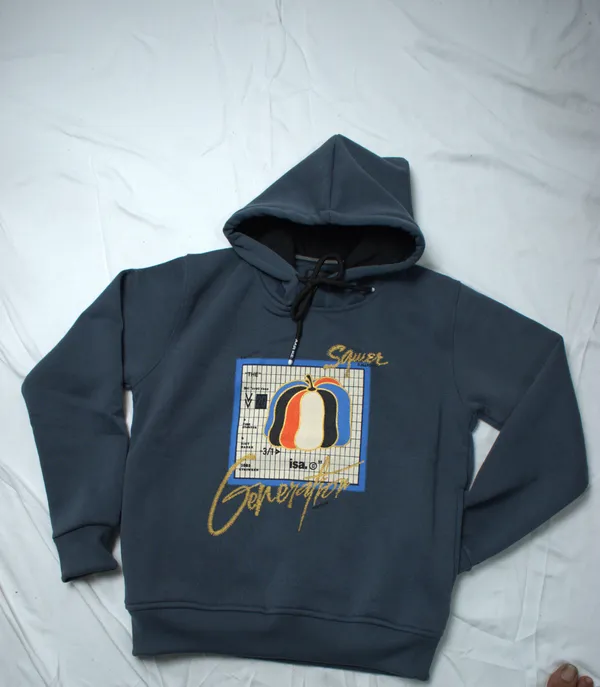 Dark_Grey_Cotton_Fleece_Hoodie_For_Kids