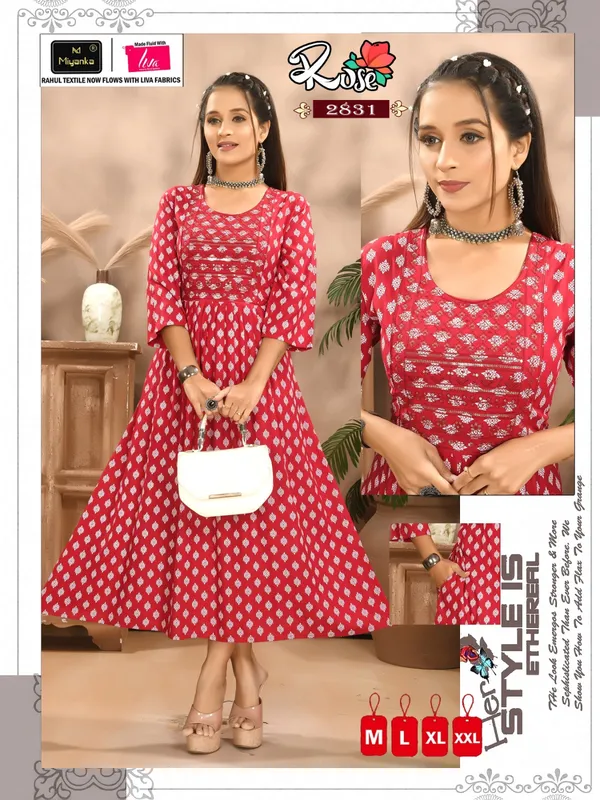 Pink_Premium_Rayon_Flare_Kurti_For_Women
