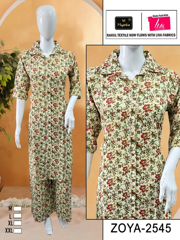 Multicolour_Premium_Rayon_Kurti_Plazzo_Set_For_Women