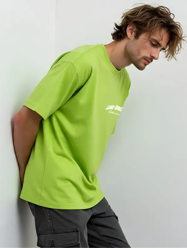 Lime_And_Green_Premium_Cotton_Oversized_Tshirt_For_Men