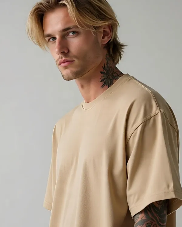 Biege_Oversized_T-Shirt_For_Unisex