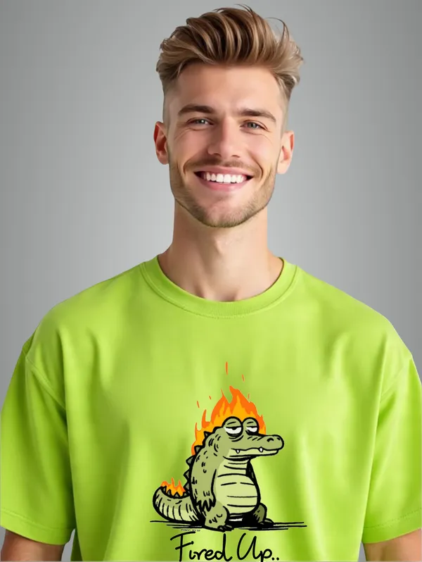 Lime_And_Green_Premium_Cotton_Oversized_Tshirt_For_Men