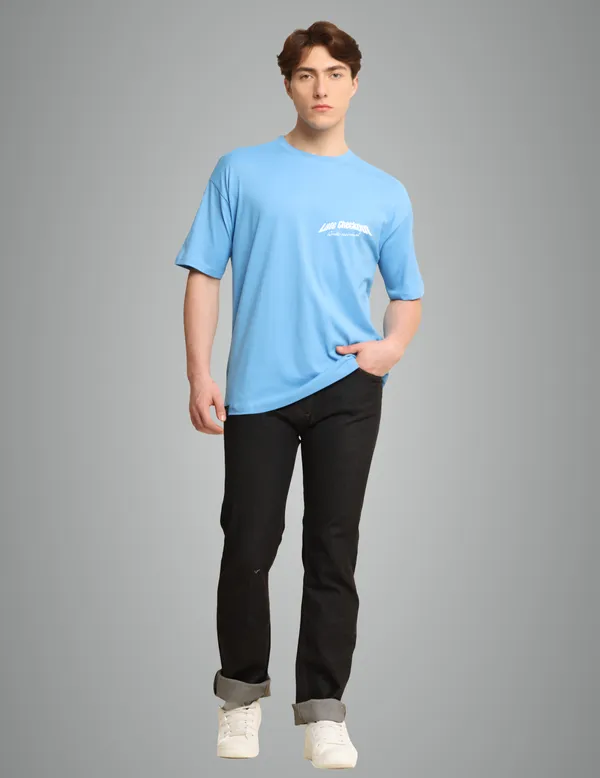 Sky_Blue_Premium_Cotton_Oversized_Tshirt_For_Men