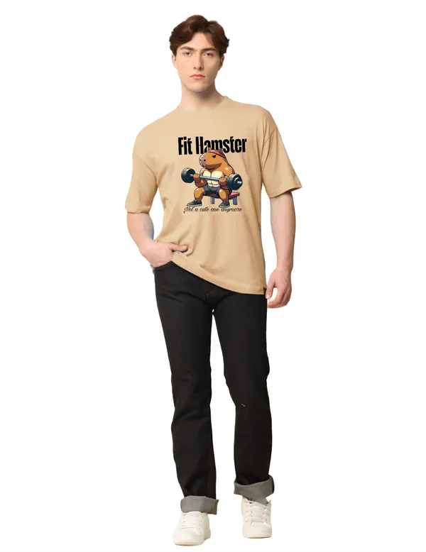 Biege_Premium_Cotton_Oversized_Tshirt_For_Men