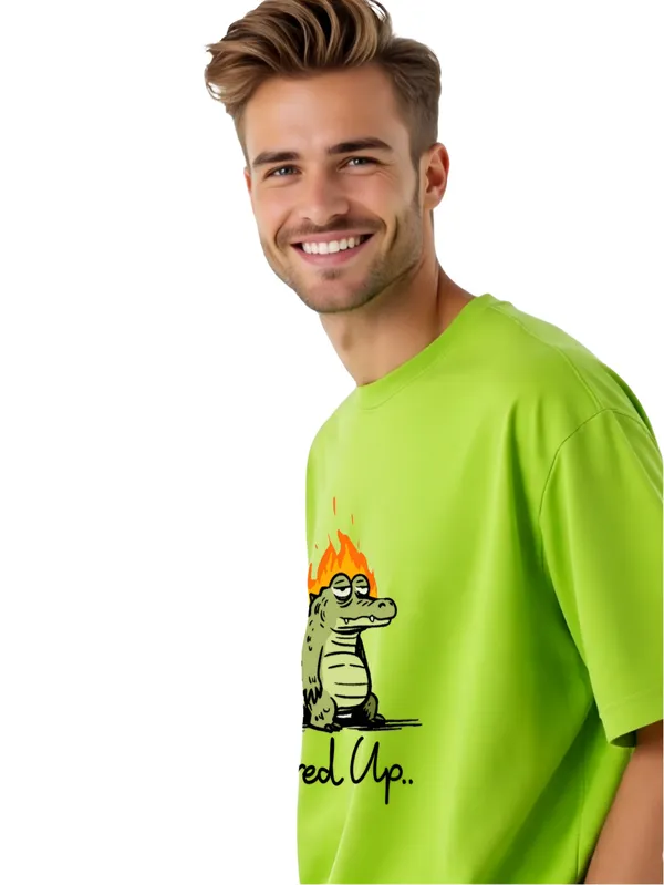 Lime_And_Green_Premium_Cotton_Oversized_Tshirt_For_Men