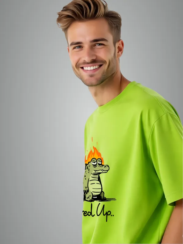 Lime_And_Green_Premium_Cotton_Oversized_Tshirt_For_Men