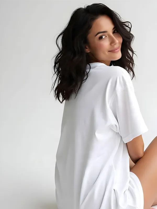 White_Premium_Cotton_Oversized_Tshirt_For_Women