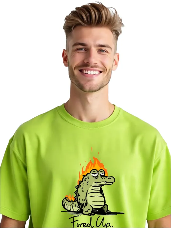 Lime_And_Green_Premium_Cotton_Oversized_Tshirt_For_Men