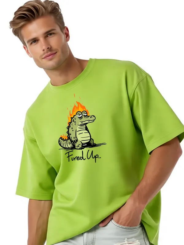 Lime_And_Green_Premium_Cotton_Oversized_Tshirt_For_Men