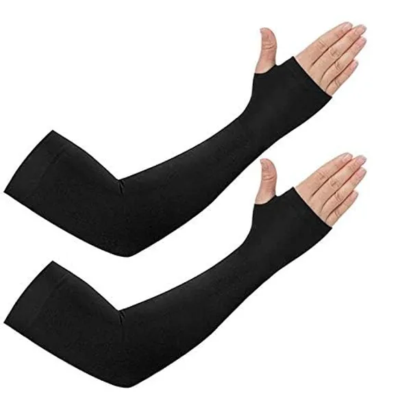 Black_Pack_Of_2_Arm_Sleeves_For_Men_&_Women_Uv_&_Sun_Protection