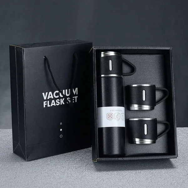 Black_Vacuum_Flask_Gift_Set_With_Cup