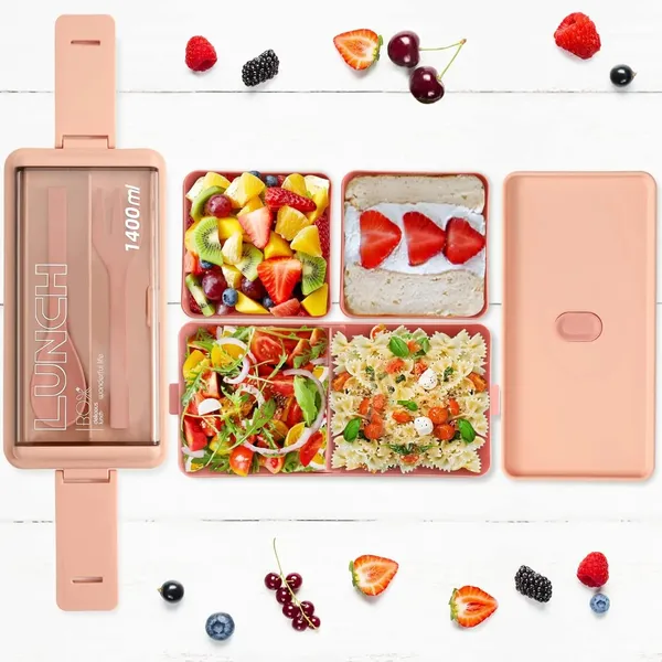 Green_&_Pink_Bento_Box_Adult_Lunch_Box__Leakproof,_Eco-Friendly,_Picnic_&_School_Pack_Of_2