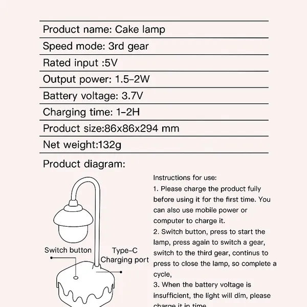 Multicolour_Bear_Cake_Desk_Lamp_Table_Lamp