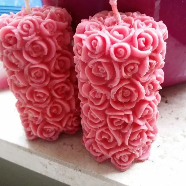 Multicolour__Rose_Flower_Shape_Candle_for_Home_Decor