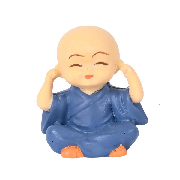 Multicolour_Set_Of_4_Miniature_Buddha_Monk_Statues_For_Home_Decor_And_Gifts_(Small)_Resin