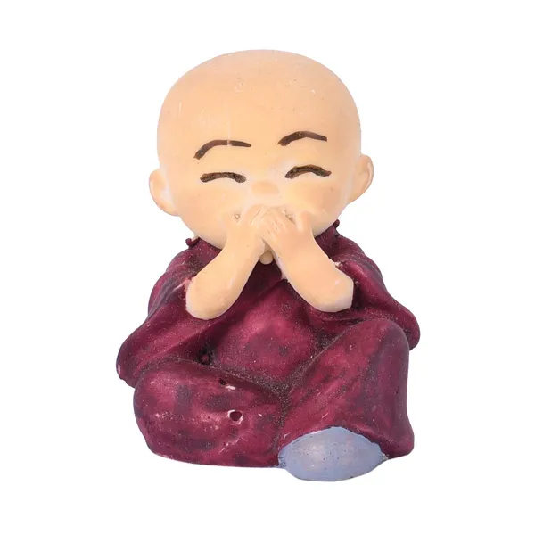 Multicolour_Set_Of_4_Miniature_Buddha_Monk_Statues_For_Home_Decor_And_Gifts_(Small)_Resin