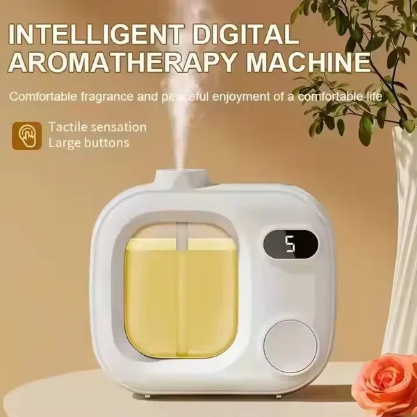 White_Waterless_Essential_Oil_Diffuser_Mini_Led_Wireless_Smart_Aroma_360
