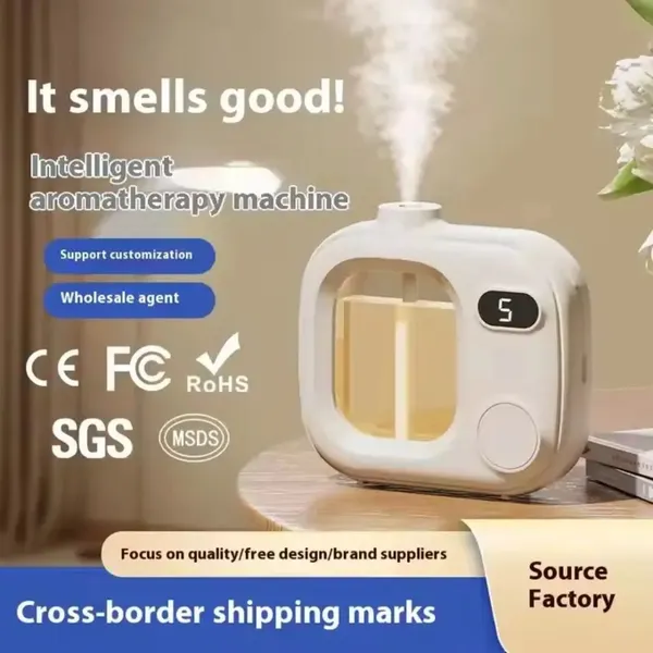 White_Waterless_Essential_Oil_Diffuser_Mini_Led_Wireless_Smart_Aroma_360