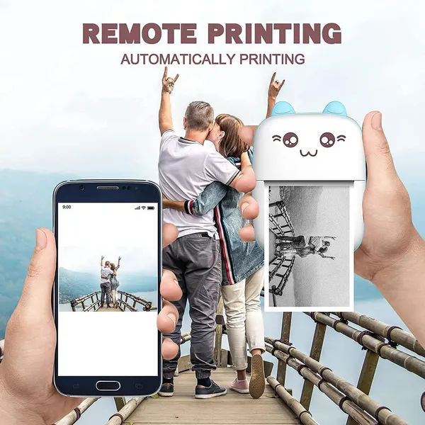 White_Mini_Portable_Pocket_Printer_With_Usb_Cable-_Ink_Less_Instant_Thermal_Printer