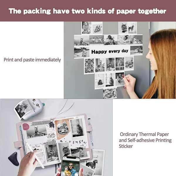 White_Mini_Portable_Pocket_Printer_With_Usb_Cable-_Ink_Less_Instant_Thermal_Printer