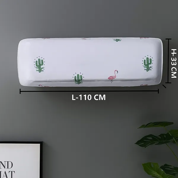 White_Printed_Air_Conditioning_Dust_Cover_for_Indoor_Split_Ac_1-1.5_Tan_