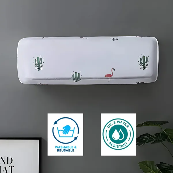 White_Printed_Air_Conditioning_Dust_Cover_for_Indoor_Split_Ac_1-1.5_Tan_