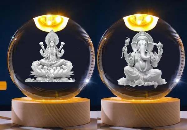 Worm_White__3D_Crystal_Ball_Night_Lamp_Set_of_2_–_Laxmi_&_Ganesh_Ji_With_Wooden_Bases