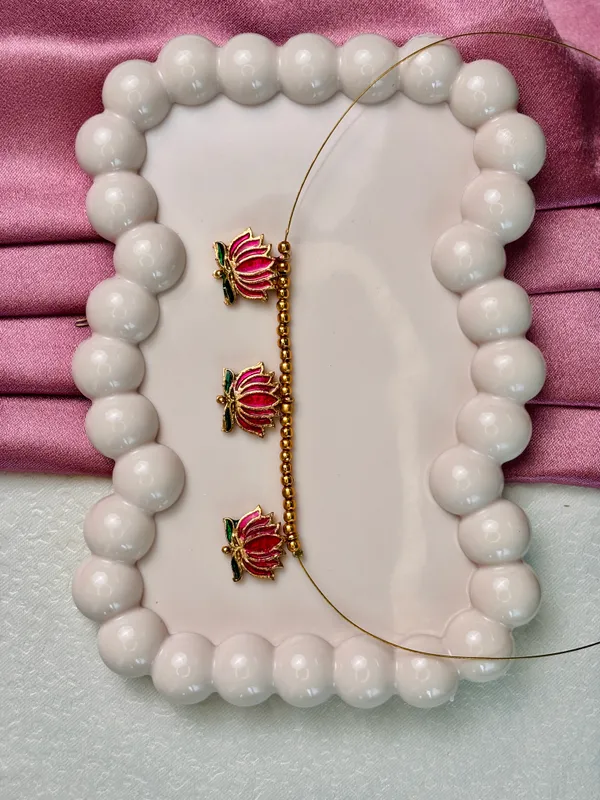Kamalika_Lotus_Charm_Necklace_Set